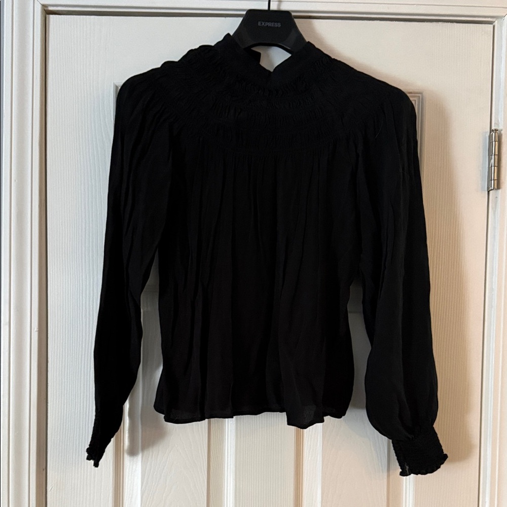 Express Elegant Black Blouse